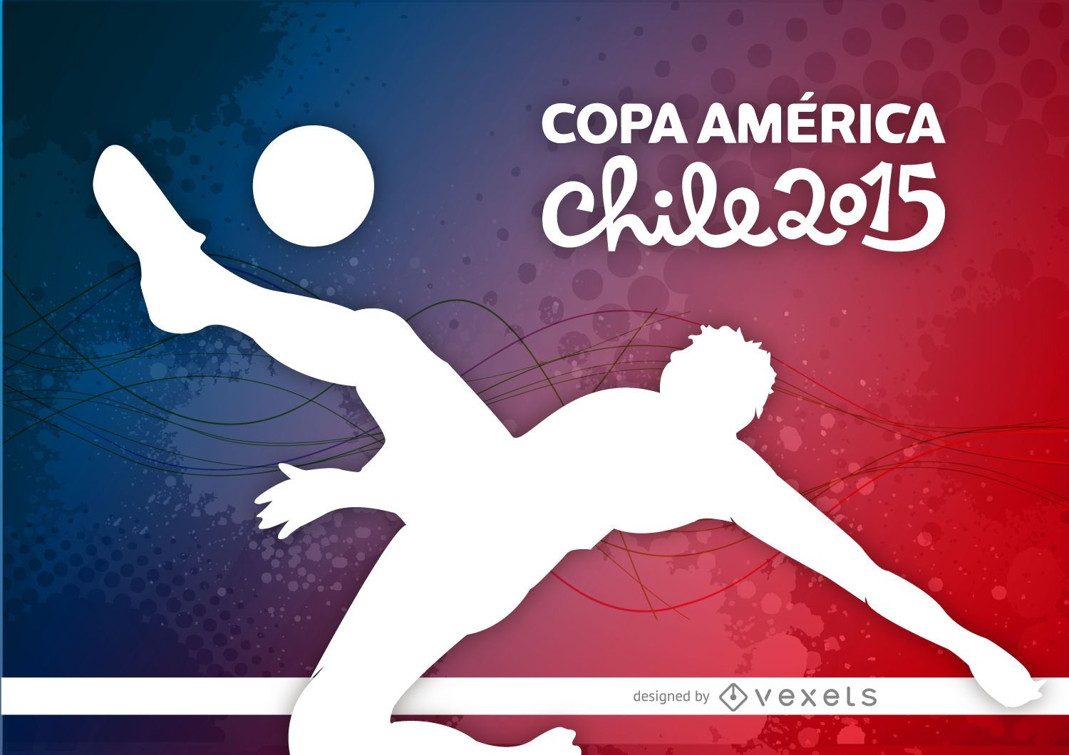 Copa America Spieler Kick Hintergrund