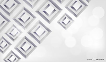 3D Diamond Square grauer Hintergrund