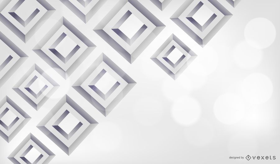 3D Diamond Square Grey Background 3D Diamond Square Grey Background
