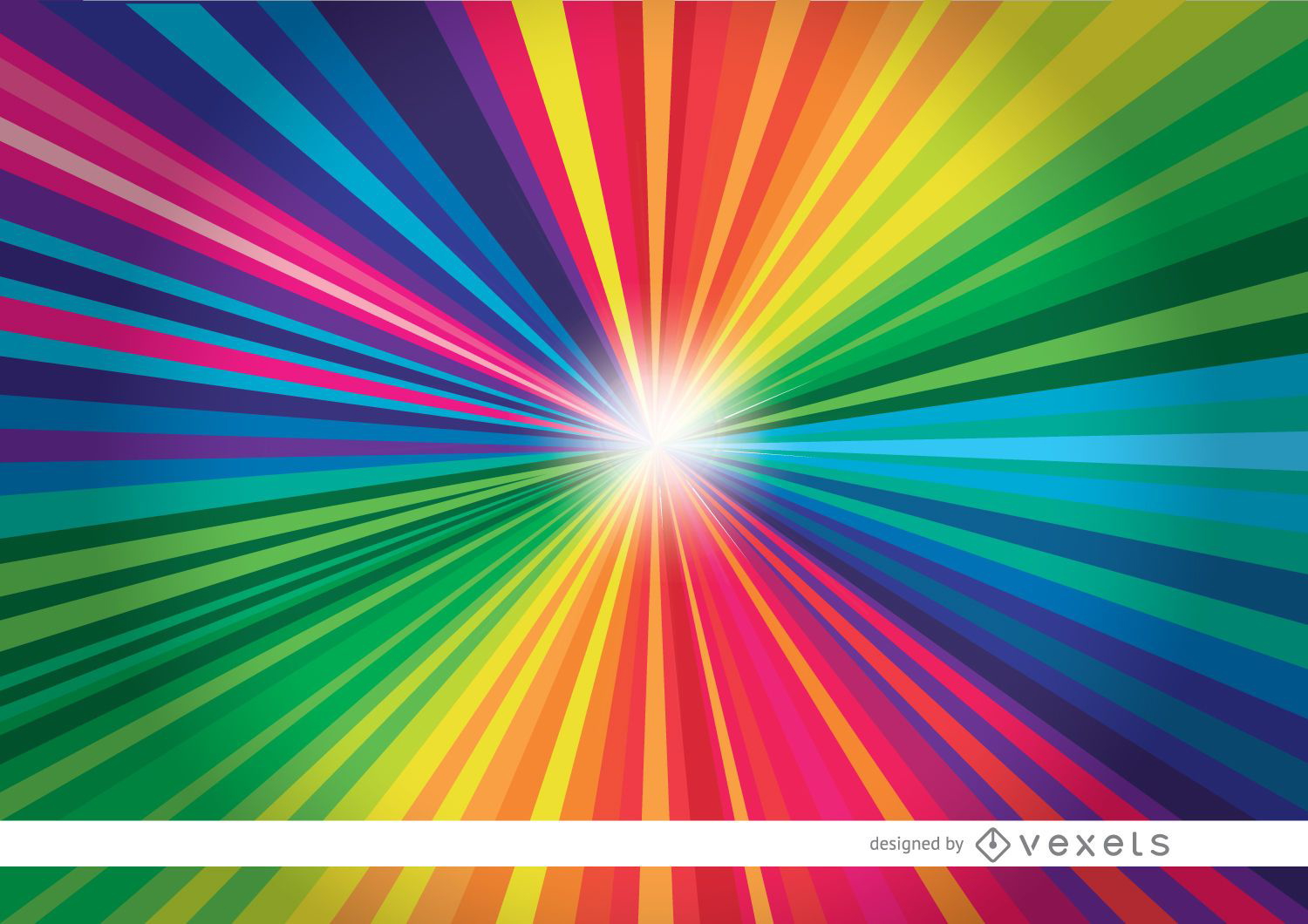 Colorful Radial Stripes Light Background Vector Download