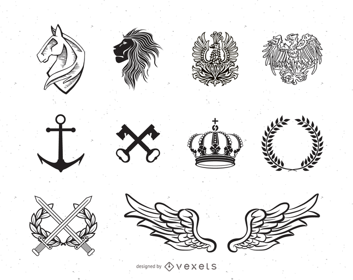 Heraldic Elements Collection Heraldic Elements Collection