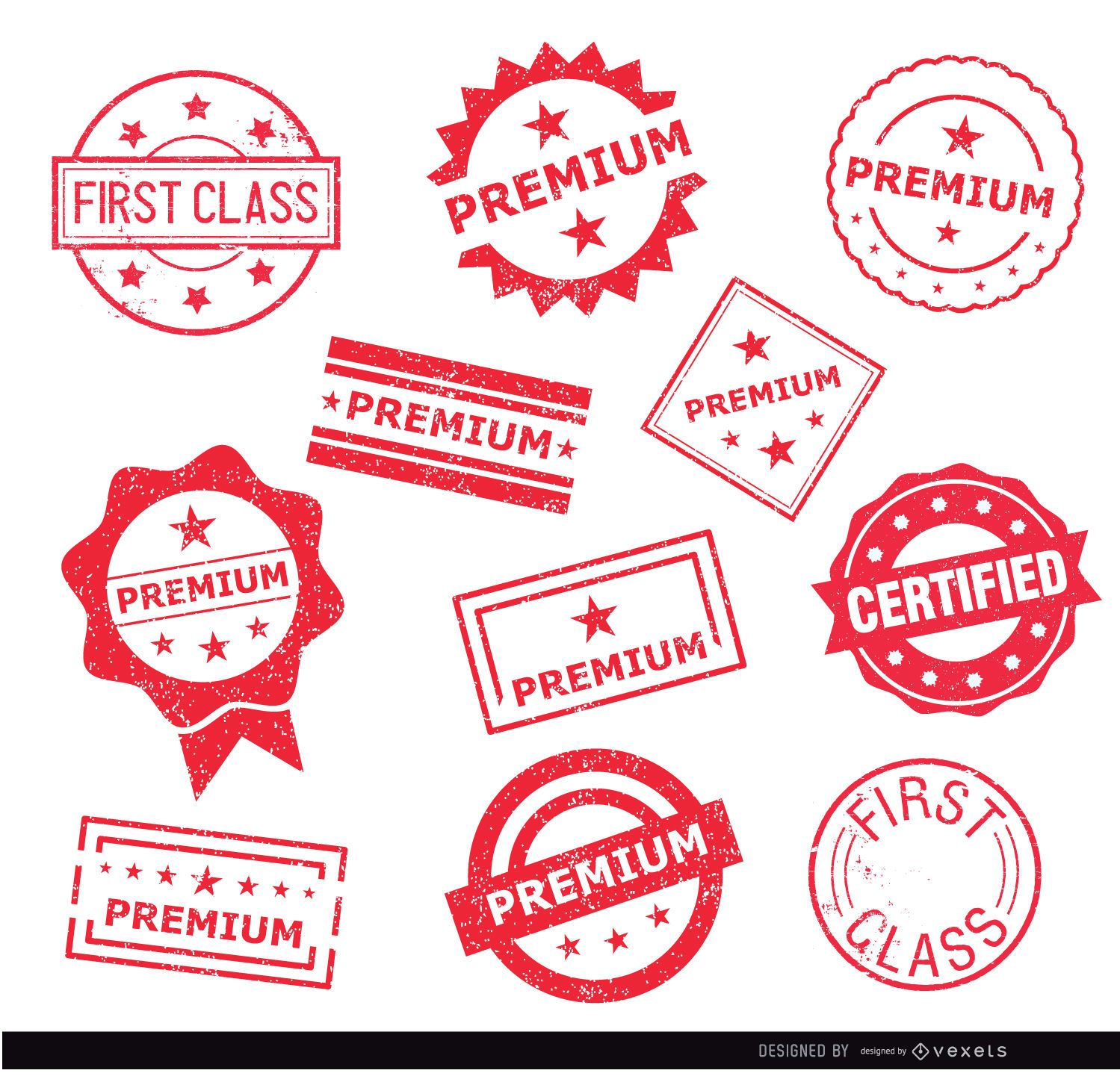 Premium PSD  Personalized stamps mockup