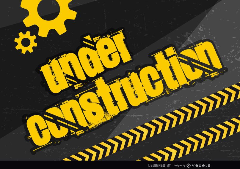 Under construction placard Under construction placard