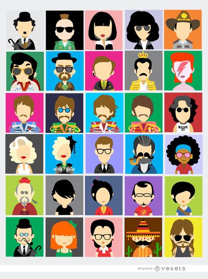 30 avatares de personas famosas 30 avatares de personas famosas