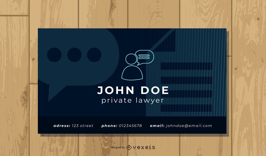 Simple Lawyer Business Card Template Simple Lawyer Business Card Template