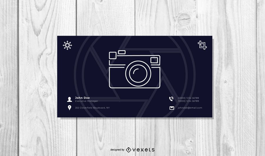 Tarjeta de visita mínima de la fotografía Tarjeta de visita mínima de la fotografía