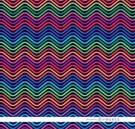 Colorful waves pattern