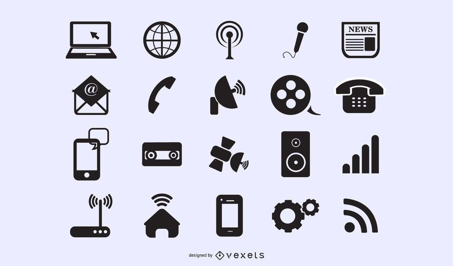 Ícones planos modernos da Web e de aplicativos Ícones planos modernos da Web e de aplicativos