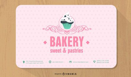 Bakery Round Corner Business Card Template Bakery Round Corner Business Card Template