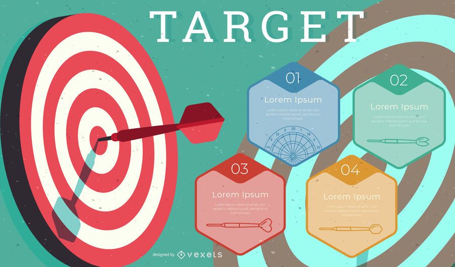 Targeting Dartboard Infographic Targeting Dartboard Infographic