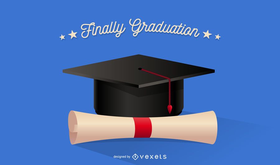 Graduation Cap with Scrolled Diploma Graduation Cap with Scrolled Diploma