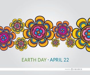 Earth Day colorful flowers wallpaper