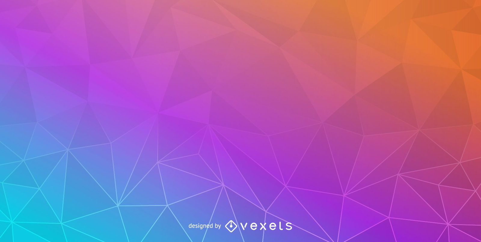 Colorful Crystal Polygonal Background