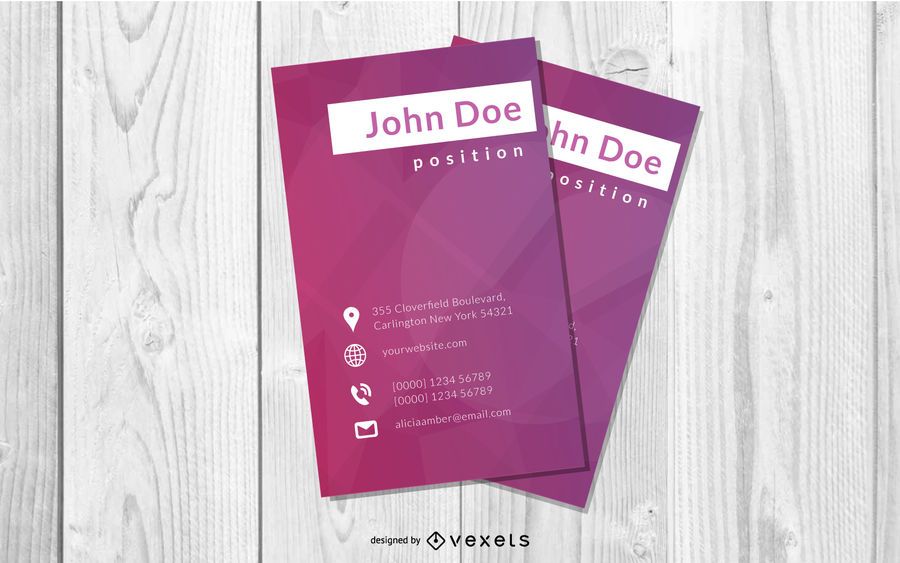 Classy Elegant Vertical Business Cardwith details and icons Classy Elegant Vertical Business Cardwith details and icons