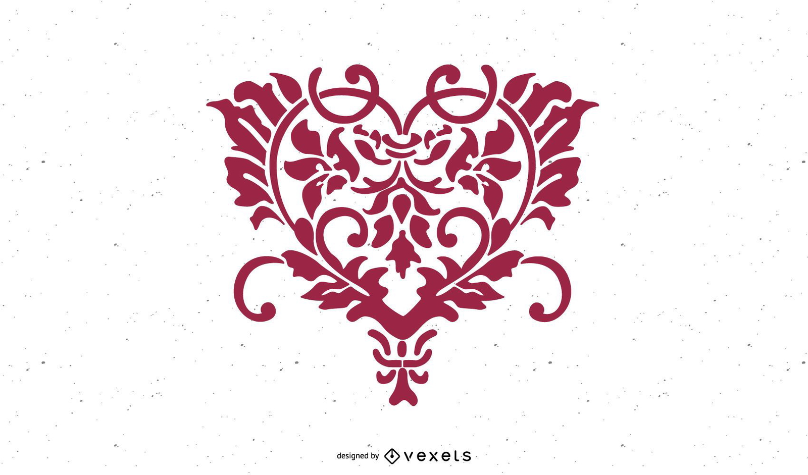 Heart shaped leaves Vector & Graphics to Download