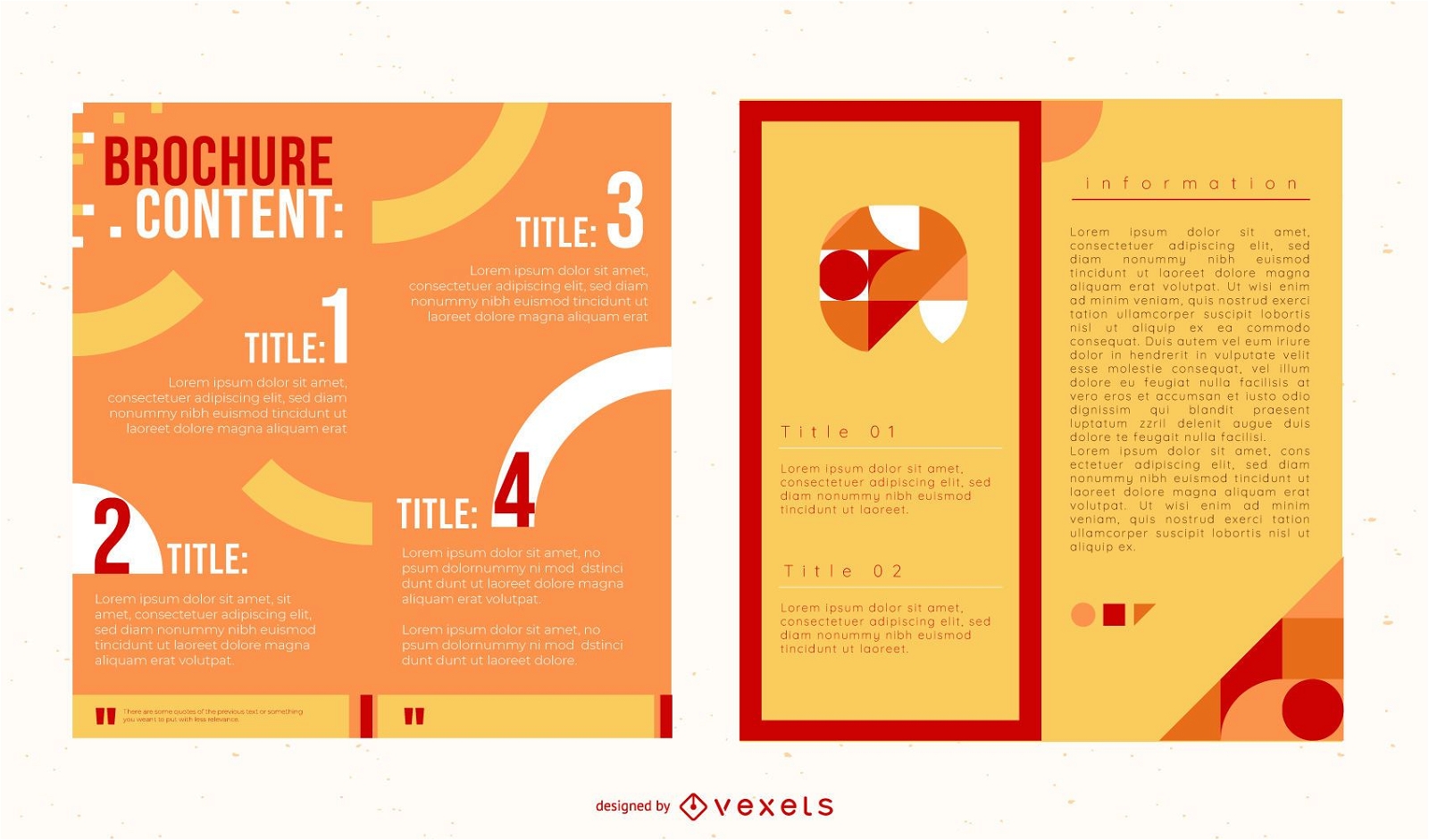 Colorful Two Folds Brochure Pack