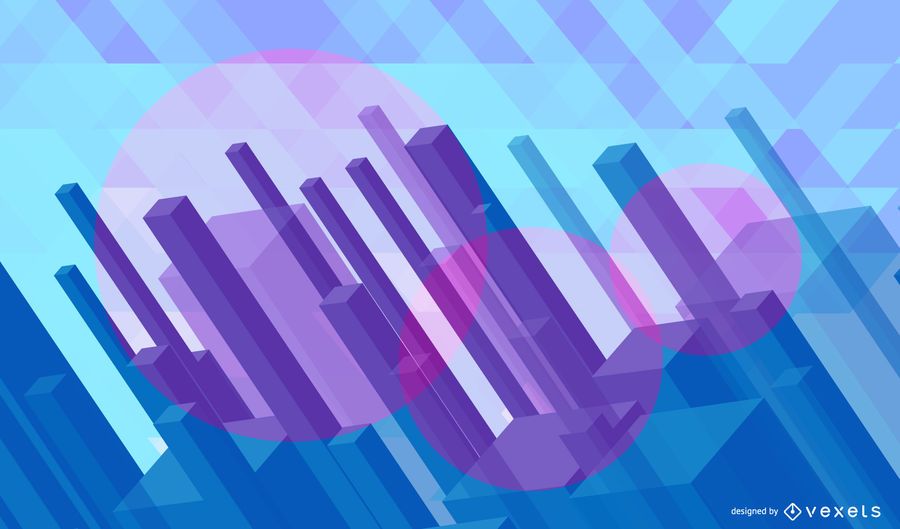 Abstract 3D Polygonal Cityscape Background Abstract 3D Polygonal Cityscape Background