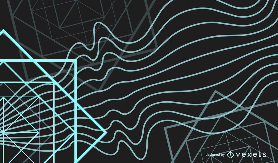 Vertical Waves with Cubes Colorful Background Vertical Waves with Cubes Colorful Background