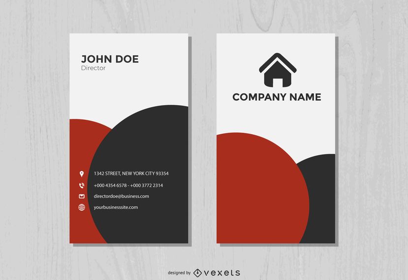 Classy Elegant Vertical Business Card Classy Elegant Vertical Business Card