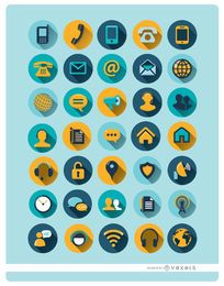 35 round communication icons 35 round communication icons