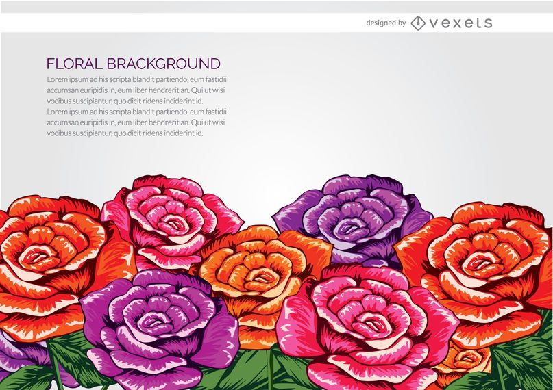Blumen Hintergrund gezeichnet Blumen Hintergrund gezeichnet