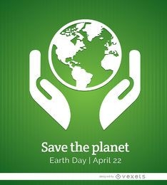 Earth day planet poster