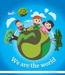 Kids world earth flyer