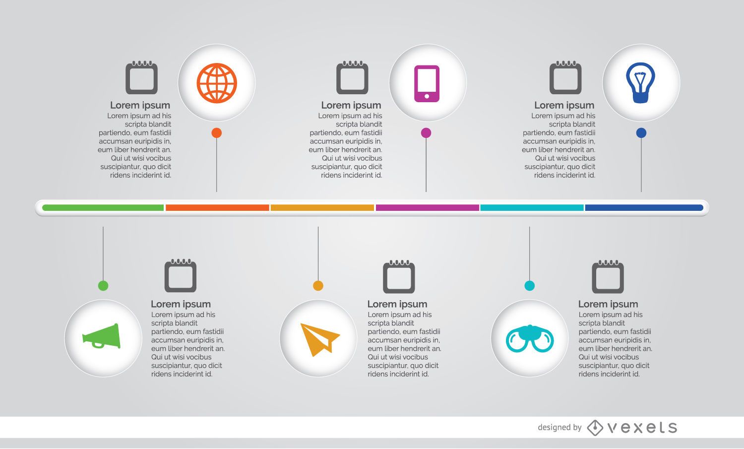 Infographic process timeline