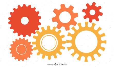 Colorful Cogwheels Mechanism Background Colorful Cogwheels Mechanism Background
