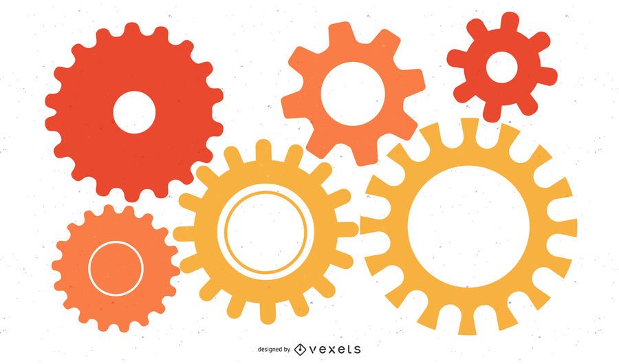 Colorful Cogwheels Mechanism Background Colorful Cogwheels Mechanism Background