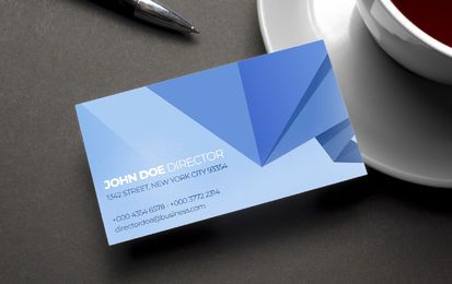 Abstract Polygonal Origami Business Card Abstract Polygonal Origami Business Card