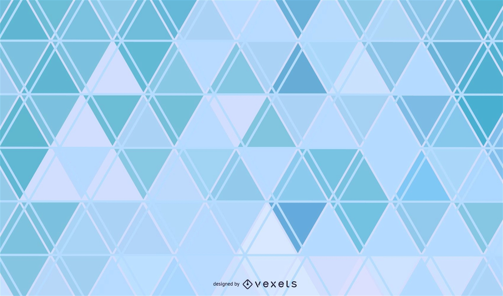 Fondo de líneas de triángulos abstractos azules