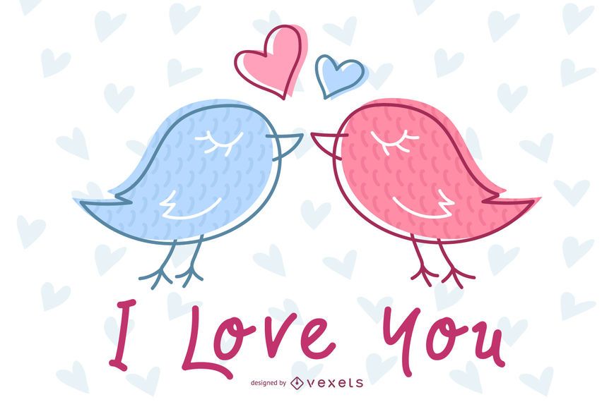 Invitación de boda Lovebirds dibujados a mano Invitación de boda Lovebirds dibujados a mano