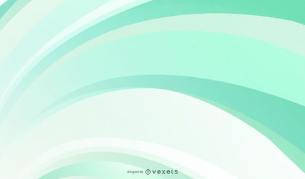 Fundo verde com curvas suaves