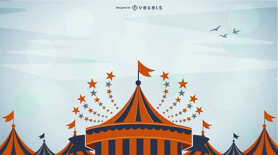 Fondo colorido del circo funky Fondo colorido del circo funky