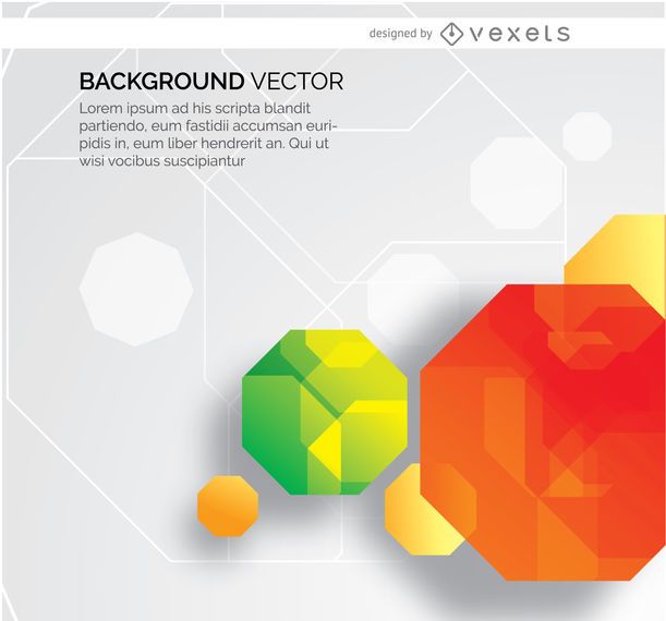 Abstract octagon gems background Abstract octagon gems background