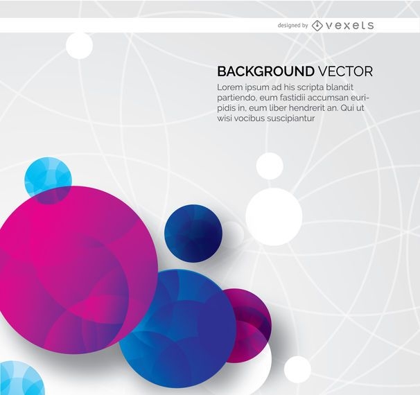 Abstract Circles Background - Vector Download