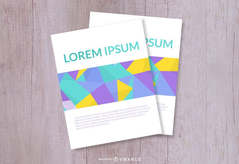 Polygonal Slider Magazine Cover Layout Polygonal Slider Magazine Cover Layout