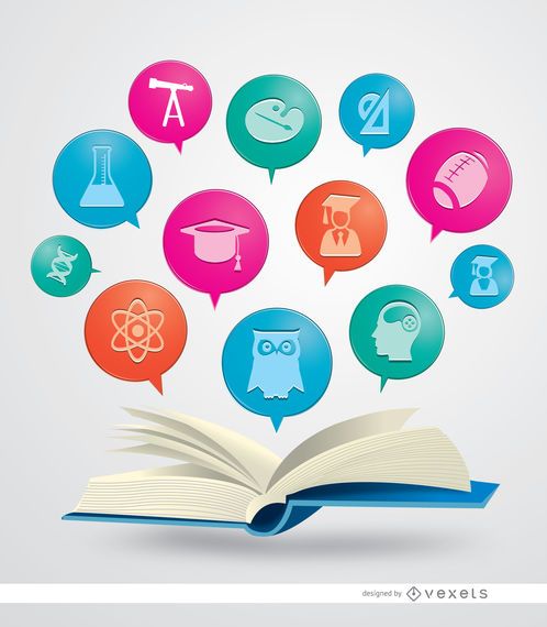 Book Academic Icons - Vector Download