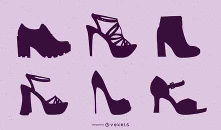 Ladies Shoe Pack Silhouettes