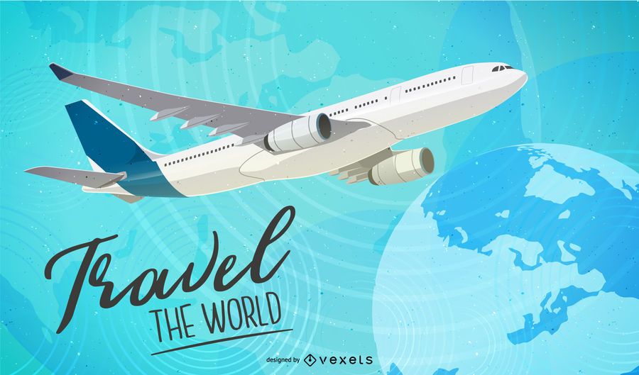 Travel World Grid Background Travel World Grid Background