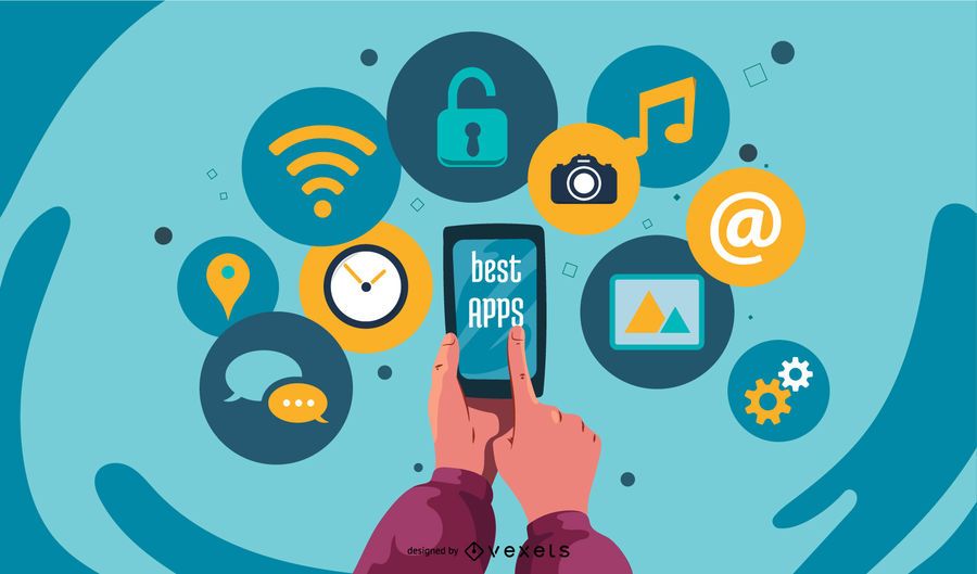 Colorful Best Apps Technological Promo Colorful Best Apps Technological Promo