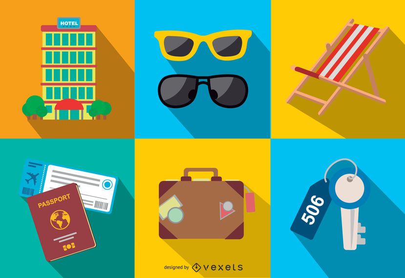 Minimal Travel & Tourism Icon Set Minimal Travel & Tourism Icon Set