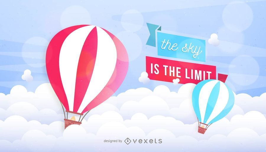 Vintage Air Balloons Sky Ribbons Vintage Air Balloons Sky Ribbons