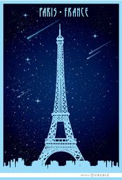 Paris Eiffel starry poster Paris Eiffel starry poster