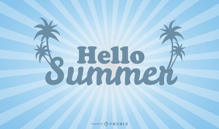 Shiny Hello Summer Poster Template Shiny Hello Summer Poster Template