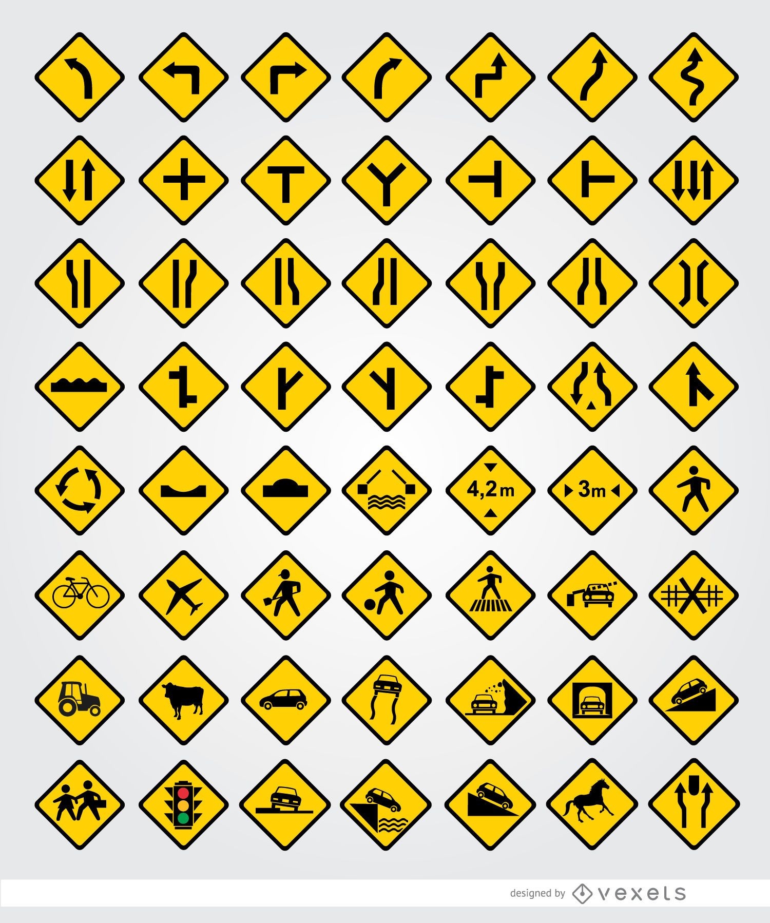 56 Straßensignale eingestellt