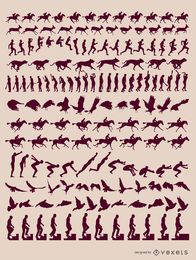 Animals human motion sequences Animals human motion sequences