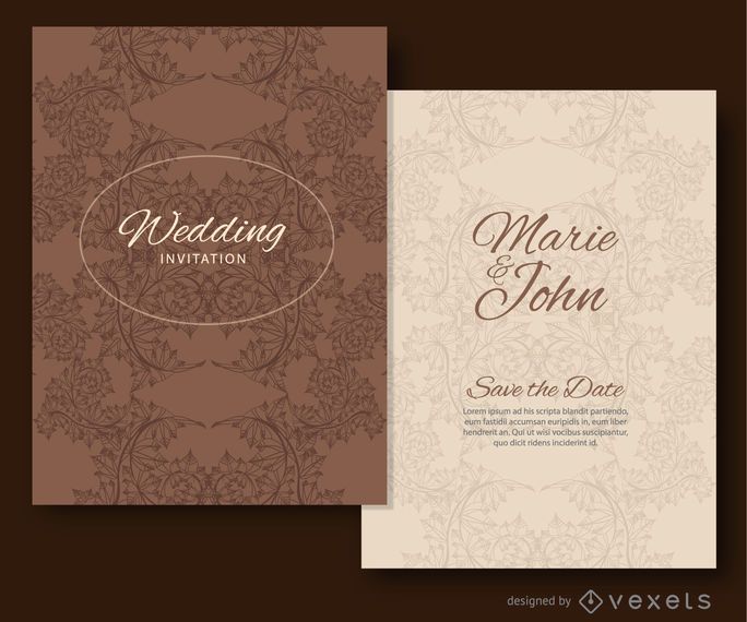 Wedding invitation leaves ornaments Wedding invitation leaves ornaments