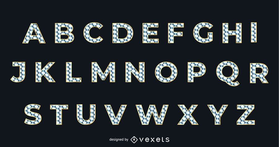Diamante textura oro tipográfico alfabético Diamante textura oro tipográfico alfabético